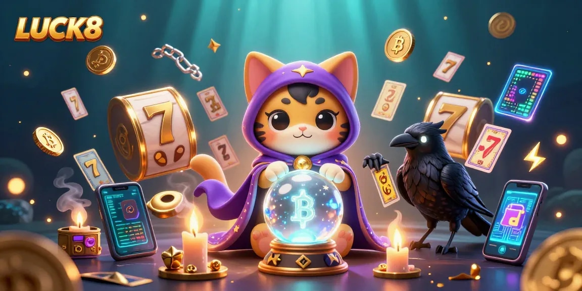 Engage in thrilling jackpot action at LUCK8 with vibrant slots and captivating casino characters.