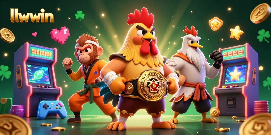 Engage in thrilling gaming action at llwwin, showcasing a vibrant 3D casino scene with dynamic characters and exciting game elements.