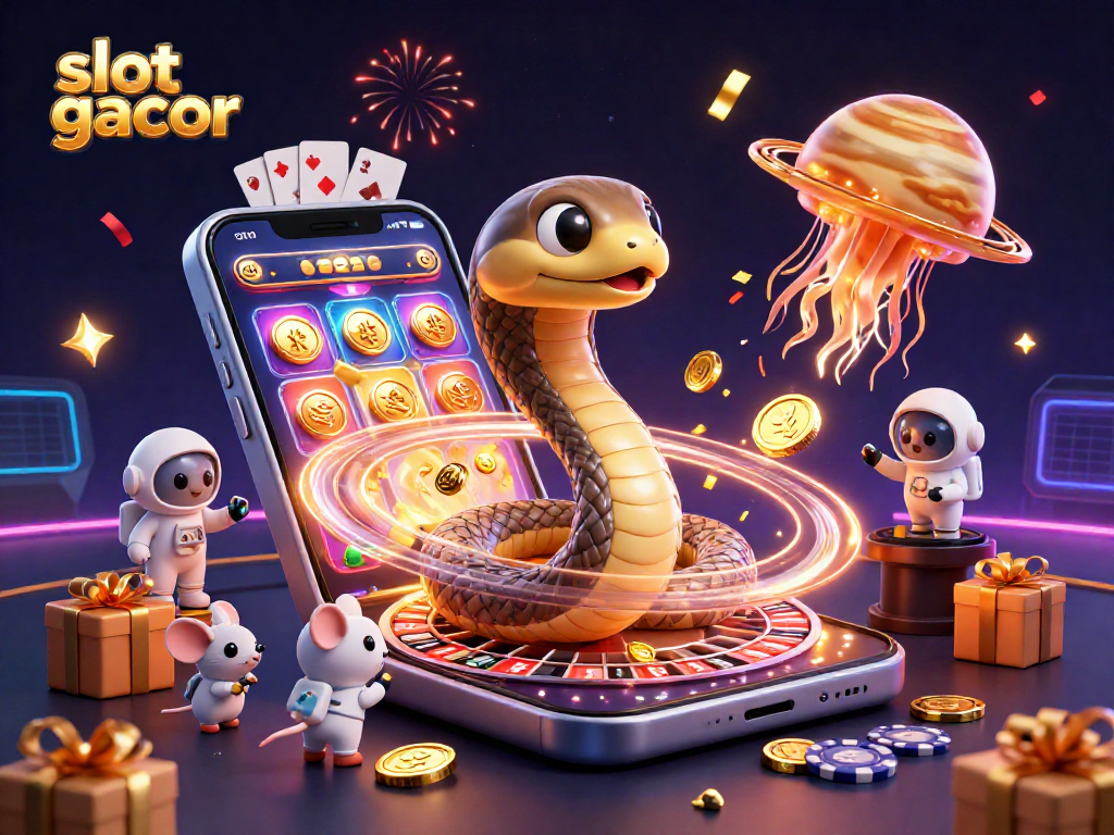 Experience thrilling wins at slot gacor with colorful slots and cosmic gameplay elements.