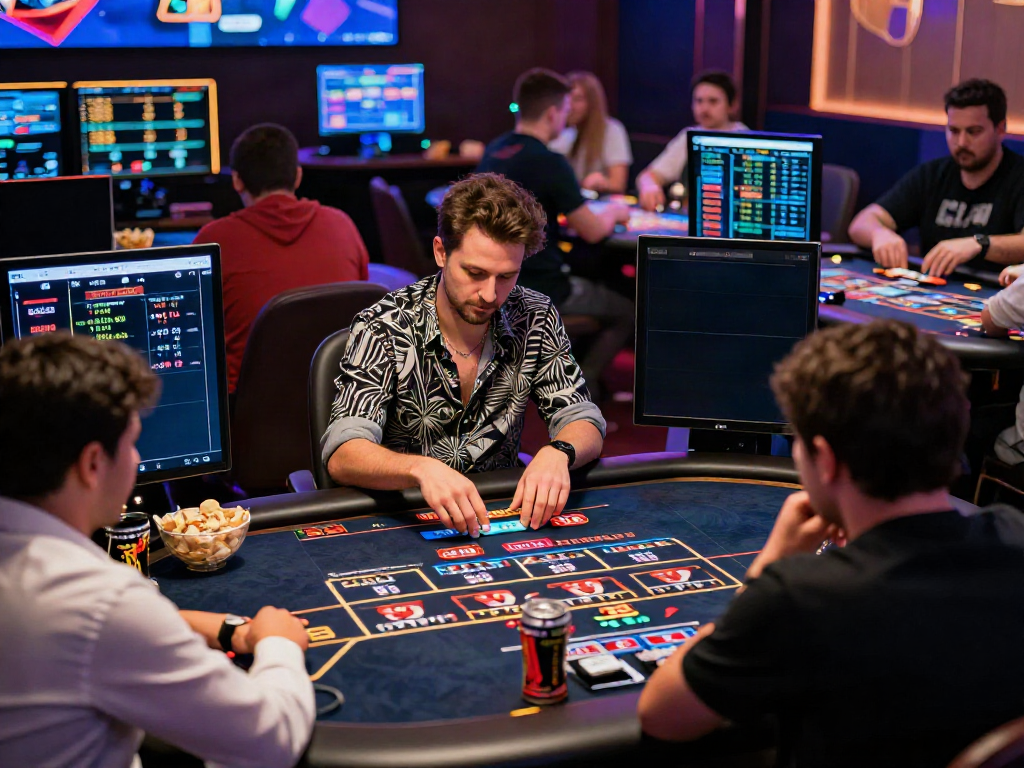 Engaged players at TX88 online casino, highlighting dynamic bets and vibrant game atmosphere.