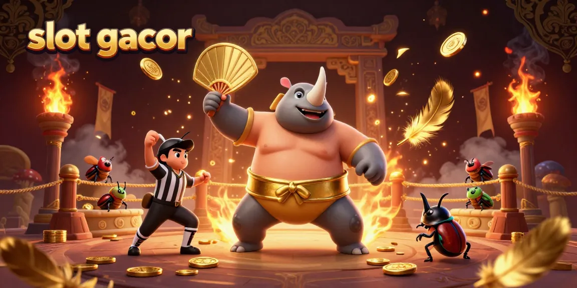 Experience the excitement of slot gacor with vibrant characters and dynamic gaming elements in an action-packed scene.