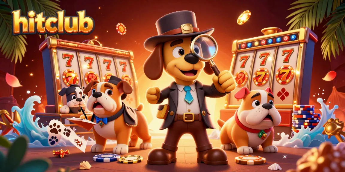Hitclub brings excitement as the detective duo scans for poker chip clues in a vibrant casino adventure.