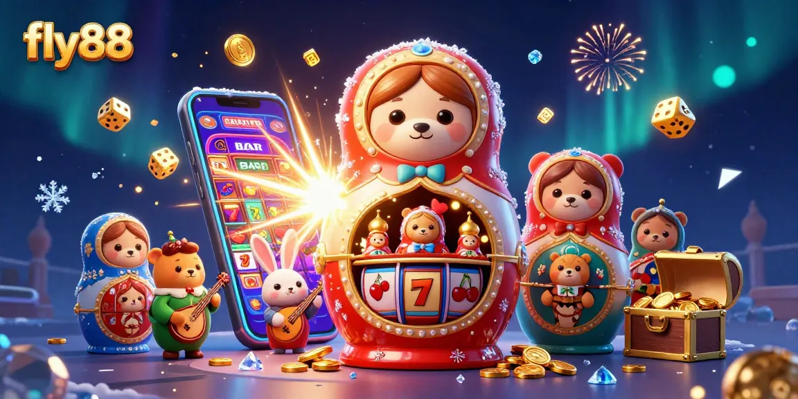 Engage with the thrilling atmosphere of fly88's online casino experience featuring captivating slot machines and dynamic casino elements.