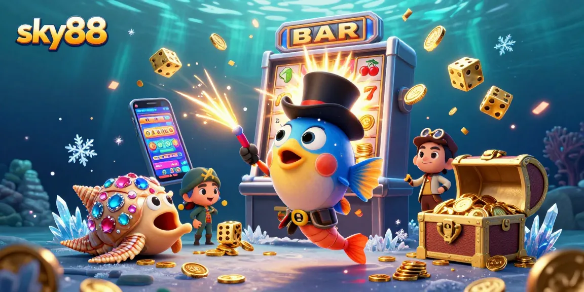 Engage with exciting sky88 casino games as the anglerfish, pirate shrimp, and gem snail attract wealth.