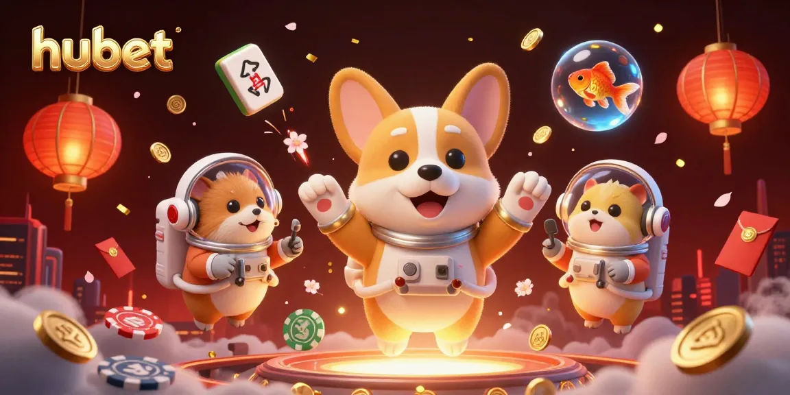 Experience hubet's thrilling cosmic casino adventure with playful characters in vivid 3D