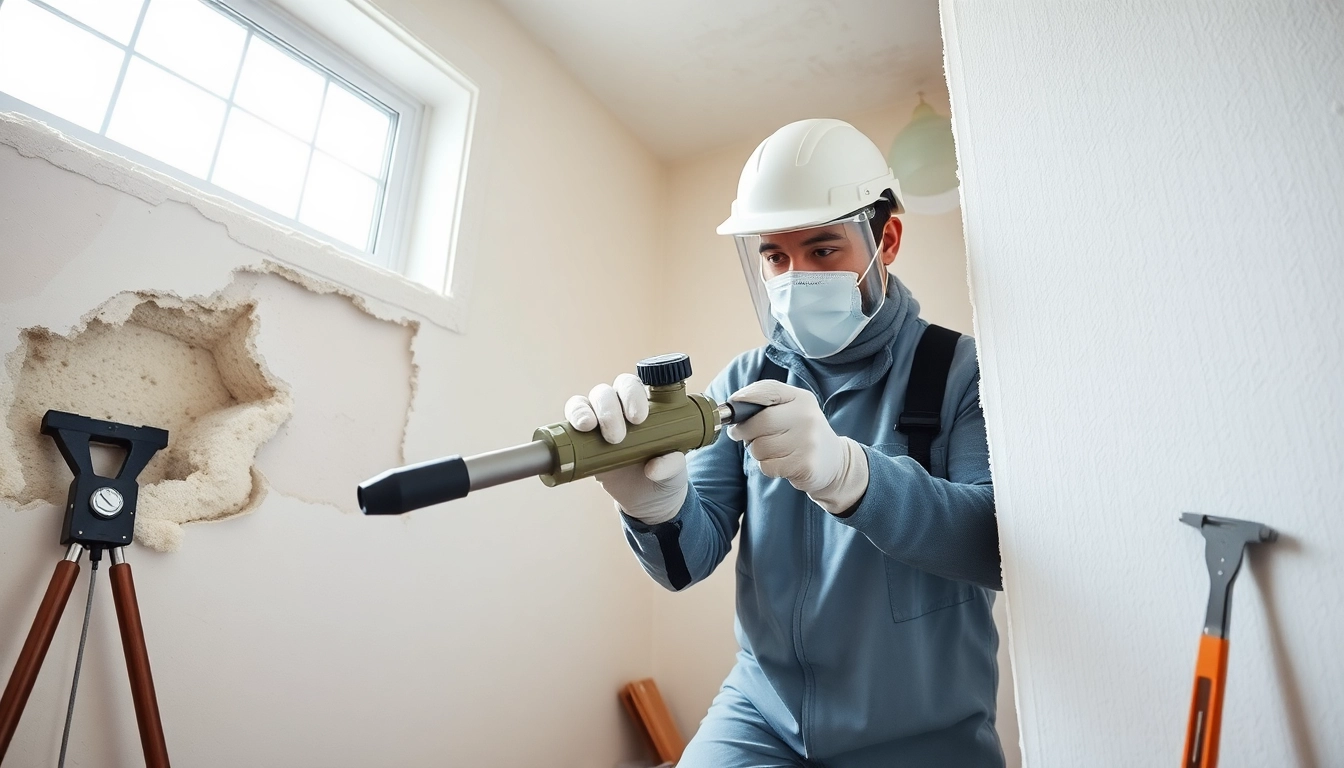 Performing closed cell spray foam removal with precision in a clean, well-lit environment.