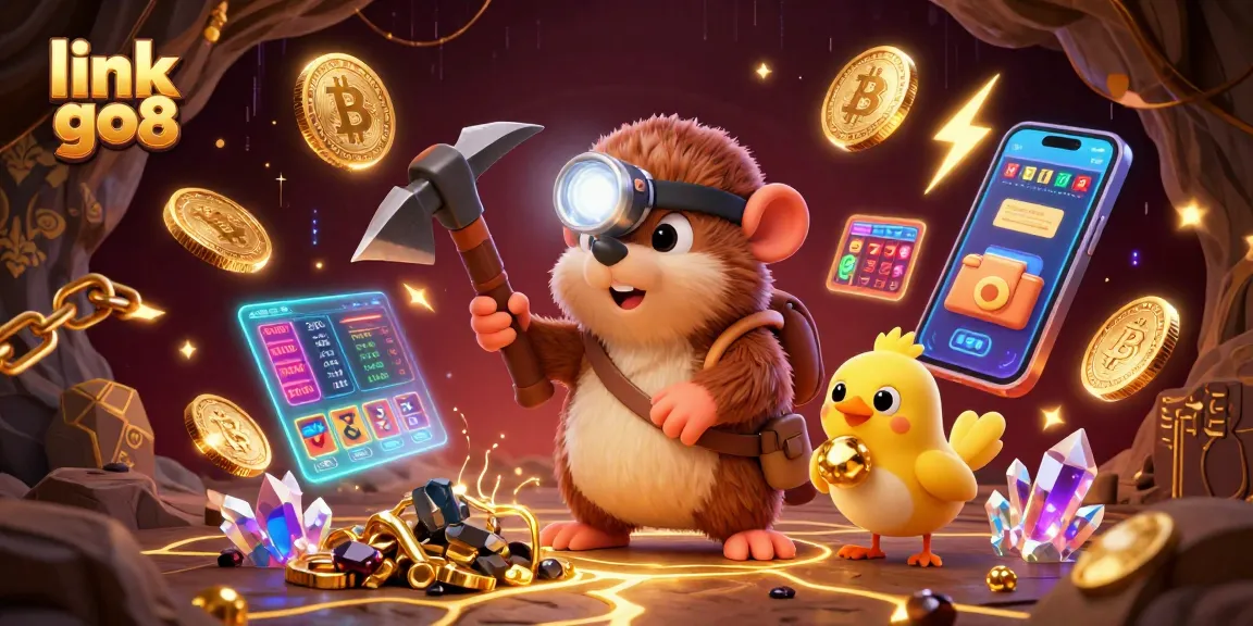 Engage with exciting games at link go8, featuring a treasure hunter and vibrant casino elements.