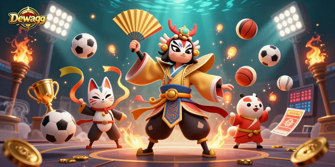 Dewagg offers thrilling sports betting atmosphere with lively characters and dynamic game elements.