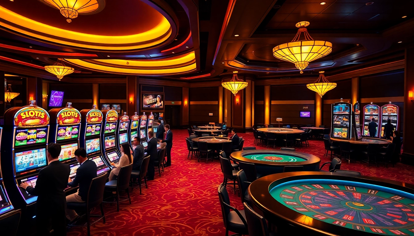 Experience excitement playing Slot777 at luxurious casino slot machines.