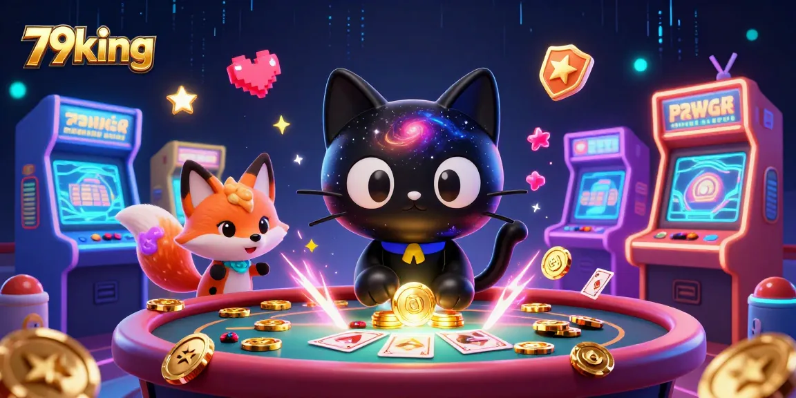 Engage in thrilling gameplay at 79king, where colorful 3D arcade elements meet cosmic casino excitement.