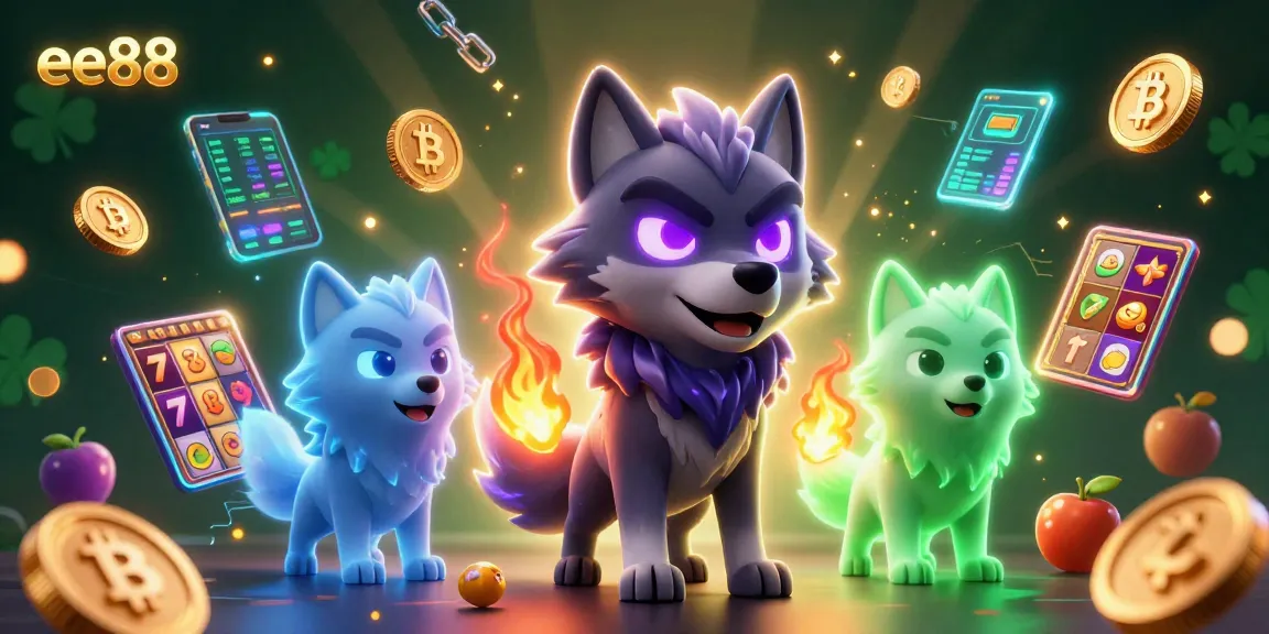 Engage with the thrilling ee88 online casino featuring gaming elements and crypto symbols.