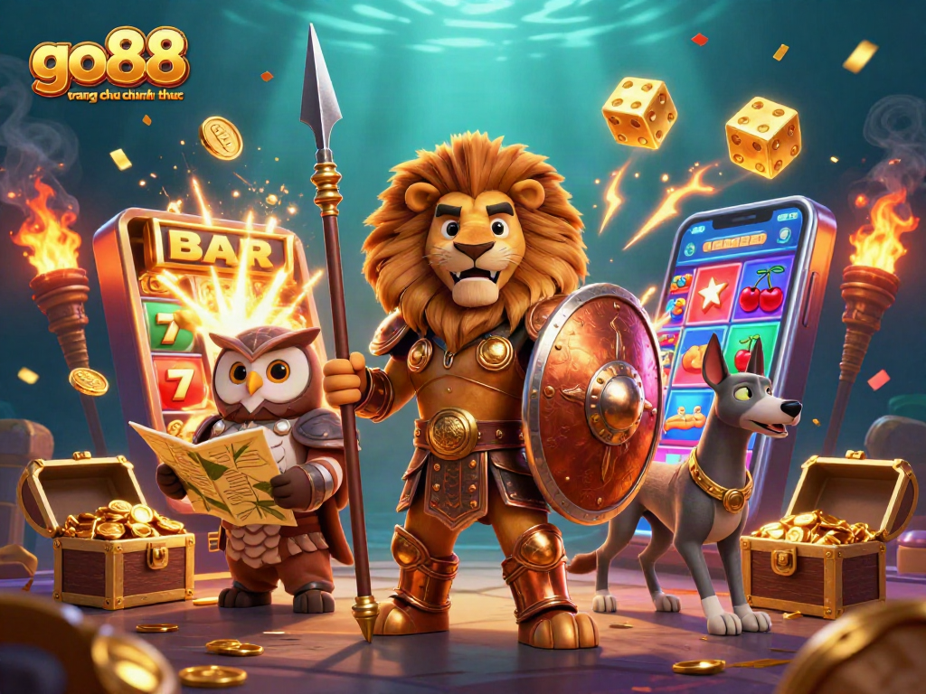 Engage in thrilling gaming with go88 trang chu chinh thuc amidst vibrant casino elements and action.