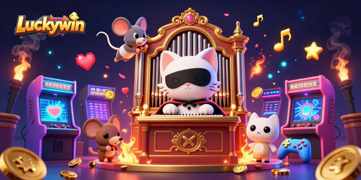 Experience thrilling gameplay at Luckywin with vibrant characters and casino elements in action.