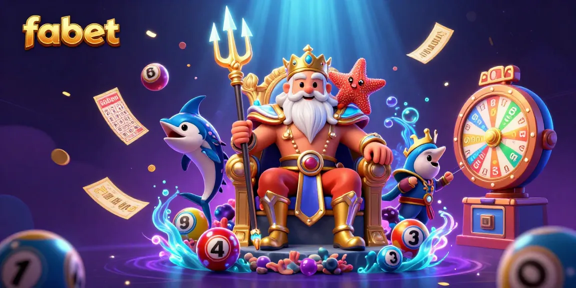 Engage with fabet's thrilling gaming experience among dynamic lottery elements and vibrant characters.