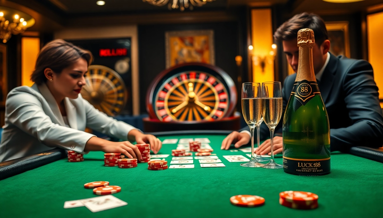 Engage with high-stakes poker gameplay at Luck88.com, showcasing intense strategies and winning moments.