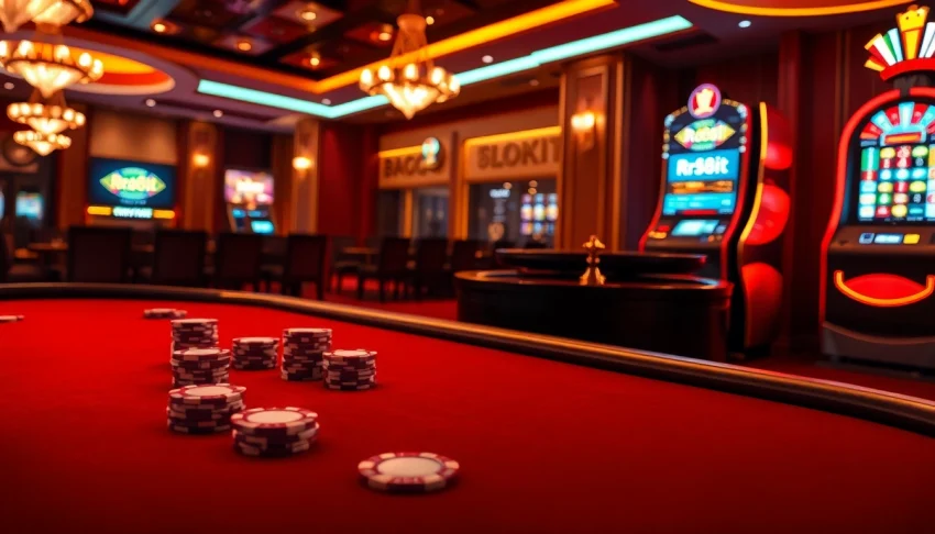 Players experience thrilling gaming action at Rr88it casino with poker chips and roulette.