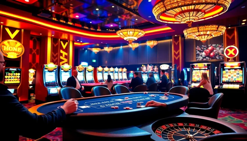 Experience thrilling gameplay with sex games ai in a vibrant casino environment featuring high-stakes poker.