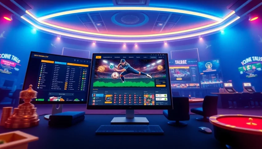 Experience the excitement of online betting at okvipwin.live with a vibrant interface showcasing sports and casino games.