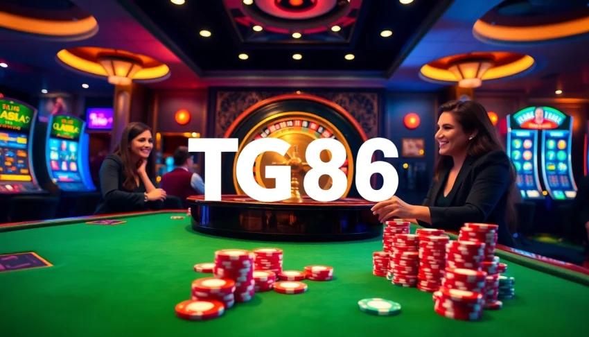 Experience the thrilling casino atmosphere at TG88 with vibrant gameplay.